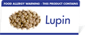 Picture of Allergen Warning Buffet Notice - LUPIN