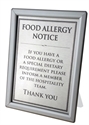 Picture of Allergy Notices Countertop A5 - FOOD ALLERGY NOTICE
