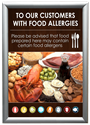 Picture of Allergy Notices Wall Mounted A4  - TO ALL OUR CUSTOMERS